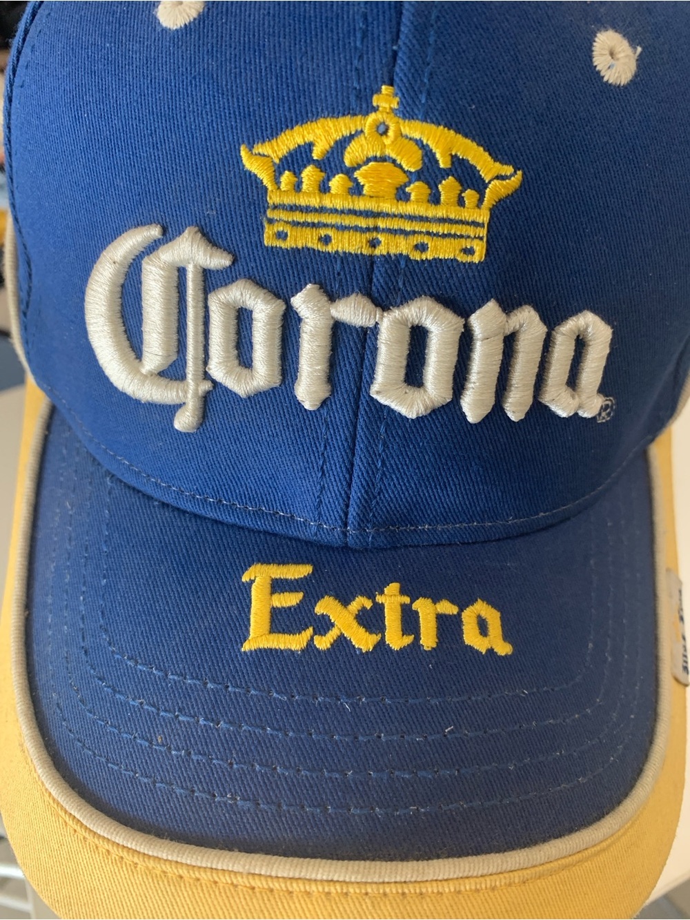 Corona Blue and Yellow Extra Embroidered Baseball Cap
